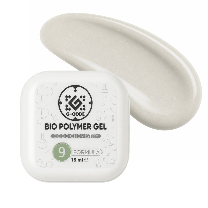 Bio Polymer Hard Gel #9 від G-CODE — твердий біополімерний гель нового покоління для моделювання та нарощування нігтів